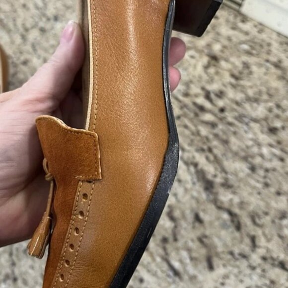 Magdesians California Women’s Loafers Brown Leather Suede Tassel Vintage Shoes 6 - Picture 4 of 14